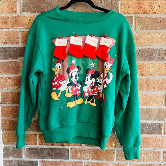 Vintage Mickey Mouse Christmas Sweater XS - Picture 1 of 5